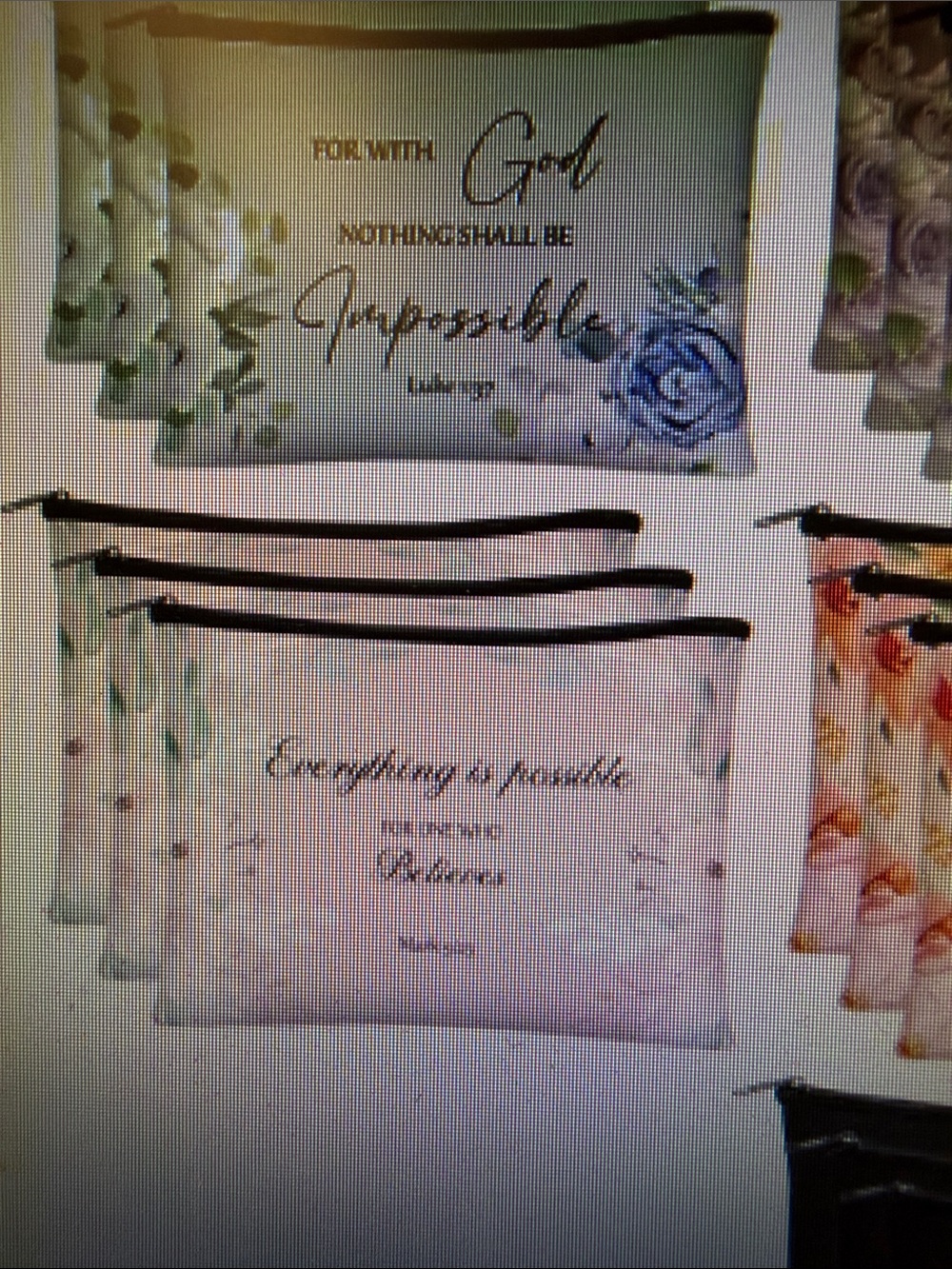 ❣️5/$25❣️2 Inspirational cosmetic bag - assorted collection. Random pull choices - Picture 3 of 7